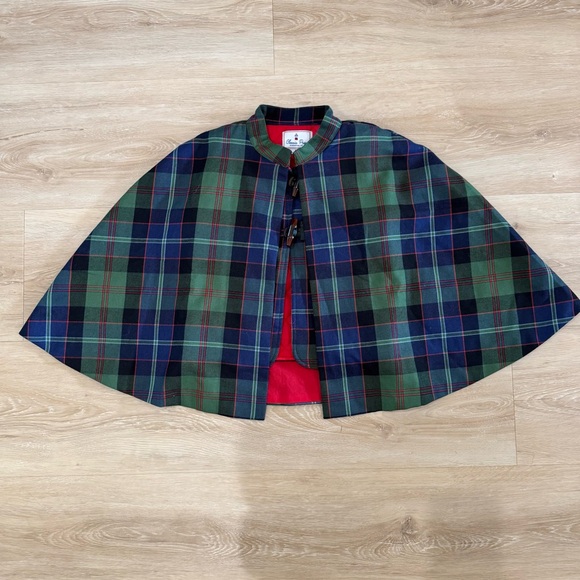 Classic Prep Greenwich Kids Cape in Lochaber Tartan